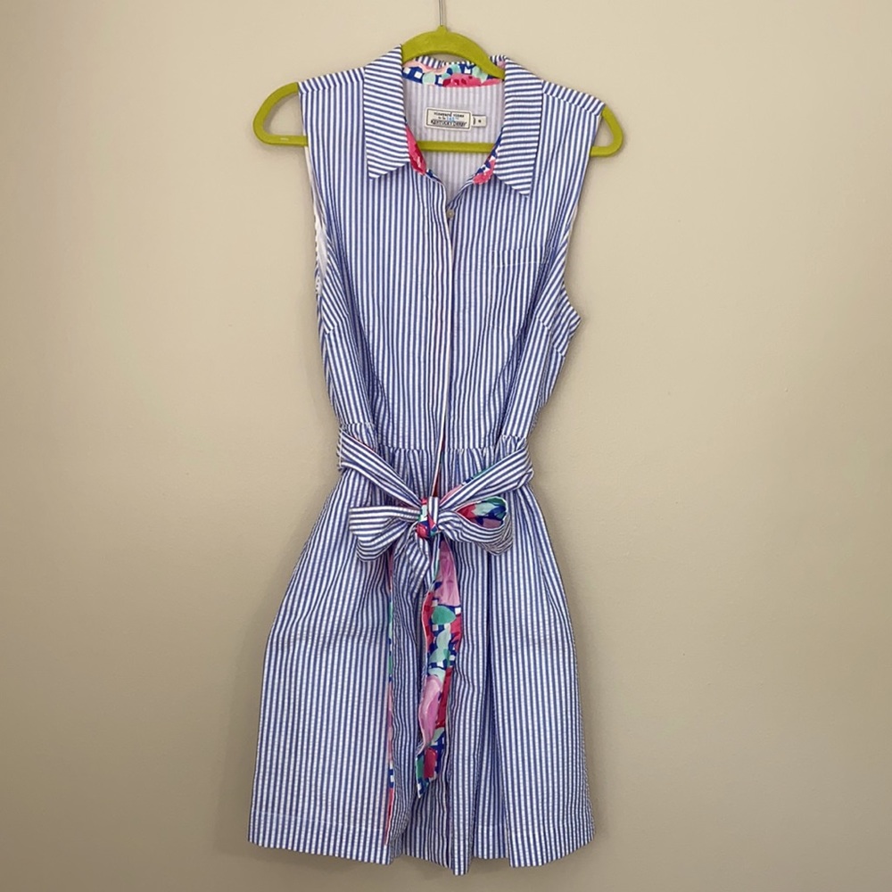 Vineyard Vines Kentucky Derby Seersucker Women’s Dress Size 16
